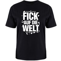 Zeige Details für FICK AUF DIE WELT - SHIRT (schwarz) Bild von FICK AUF DIE WELT - SHIRT (schwarz)