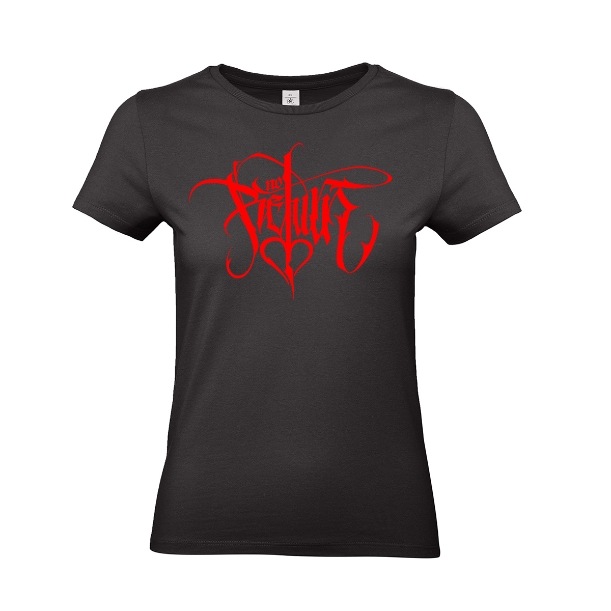 Bild von 'NO RETURN' KALLIGRAPHIE - GIRLYSHIRT [schwarz]